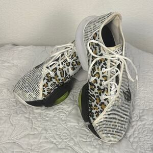 Nike Air Zoom SuperRep 2 White Cheetah Print Athletic Shoes Activewear Running 9